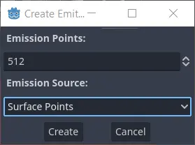 Set emission density